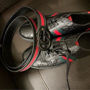 inspired belt + shoes not